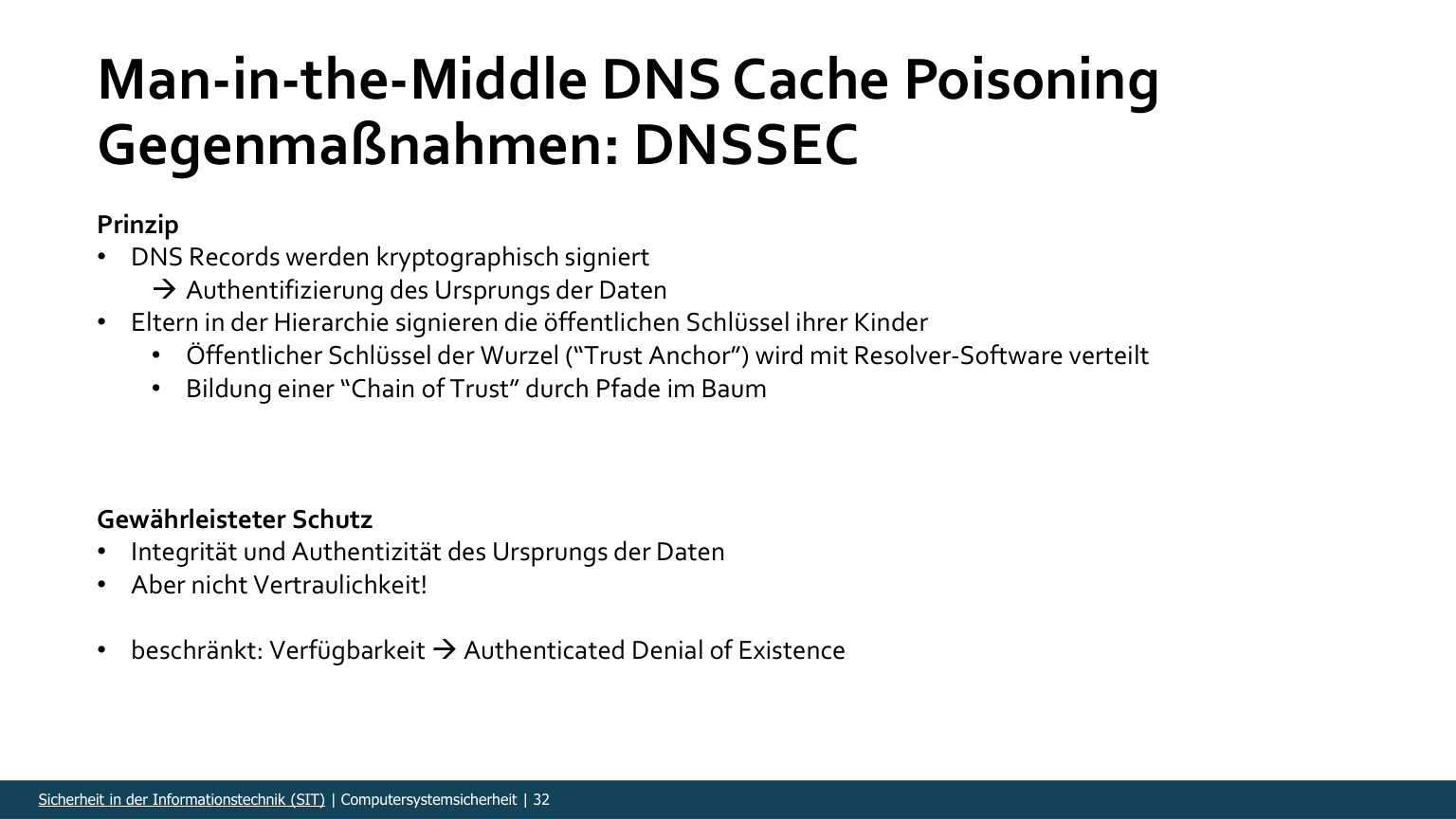 DoH·DNSSEC·Amplification 관련 강의 스크립트 대표 슬라이드