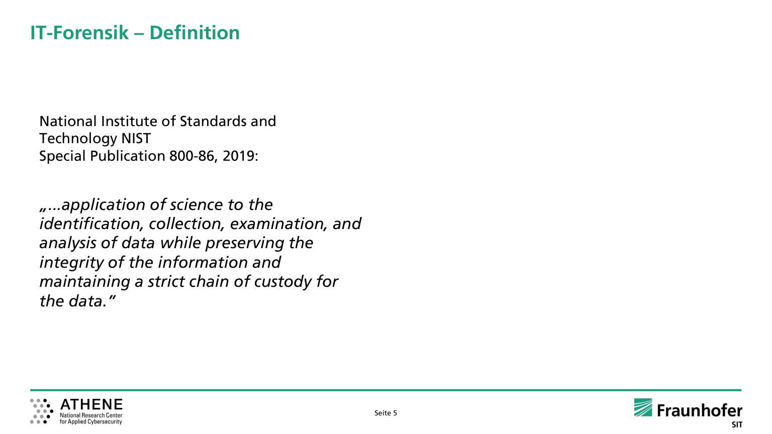 Forensic image·Hash·Chain of custody 관련 강의 스크립트 대표 슬라이드